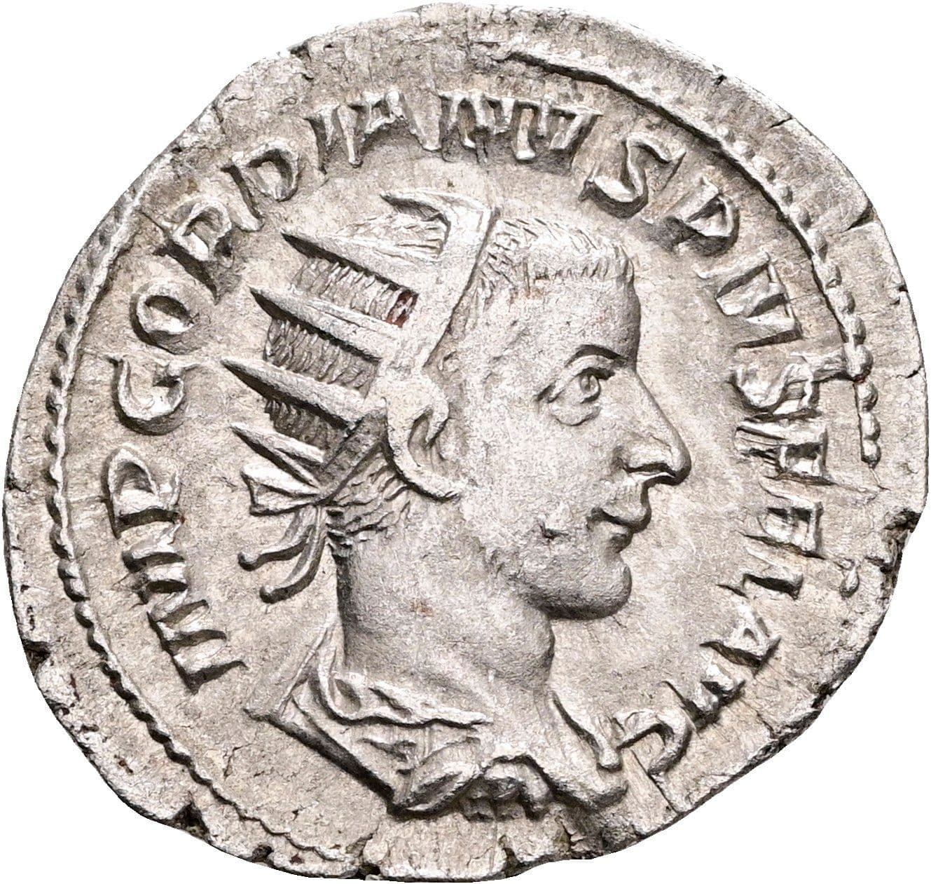 Antoninian Gordianus III. Pius 238-244 AC ohne Jahr – Vorderseite