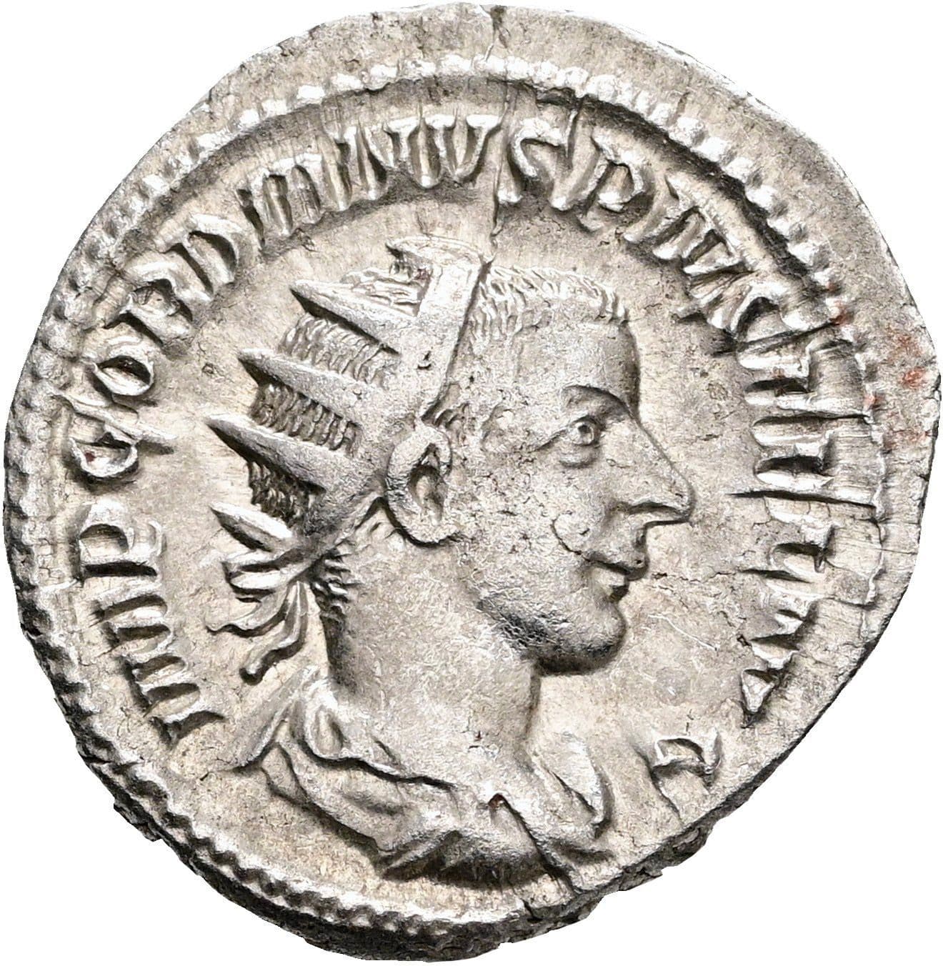 Antoninian Gordianus III. Pius 238-244 AC ohne Jahr – Vorderseite