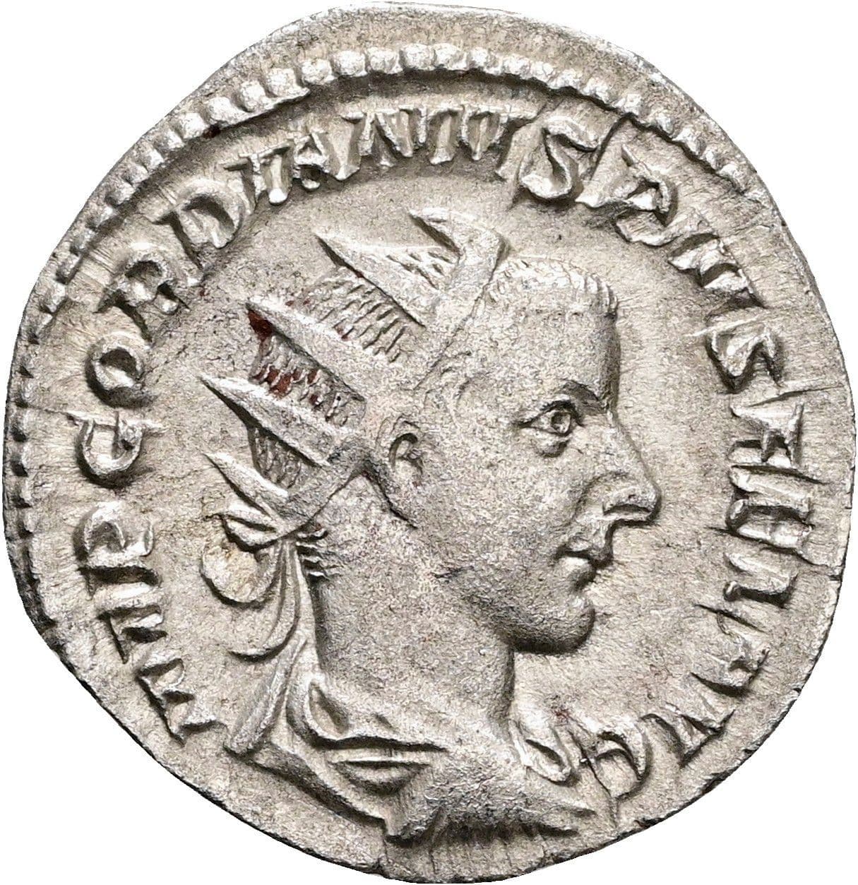 Antoninian Gordianus III. Pius 238-244 AC ohne Jahr – Vorderseite