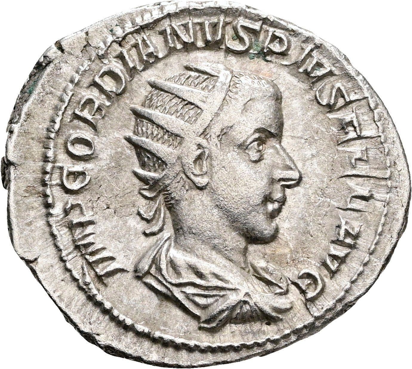 Antoninian Gordianus III. Pius 238-244 AC ohne Jahr – Vorderseite