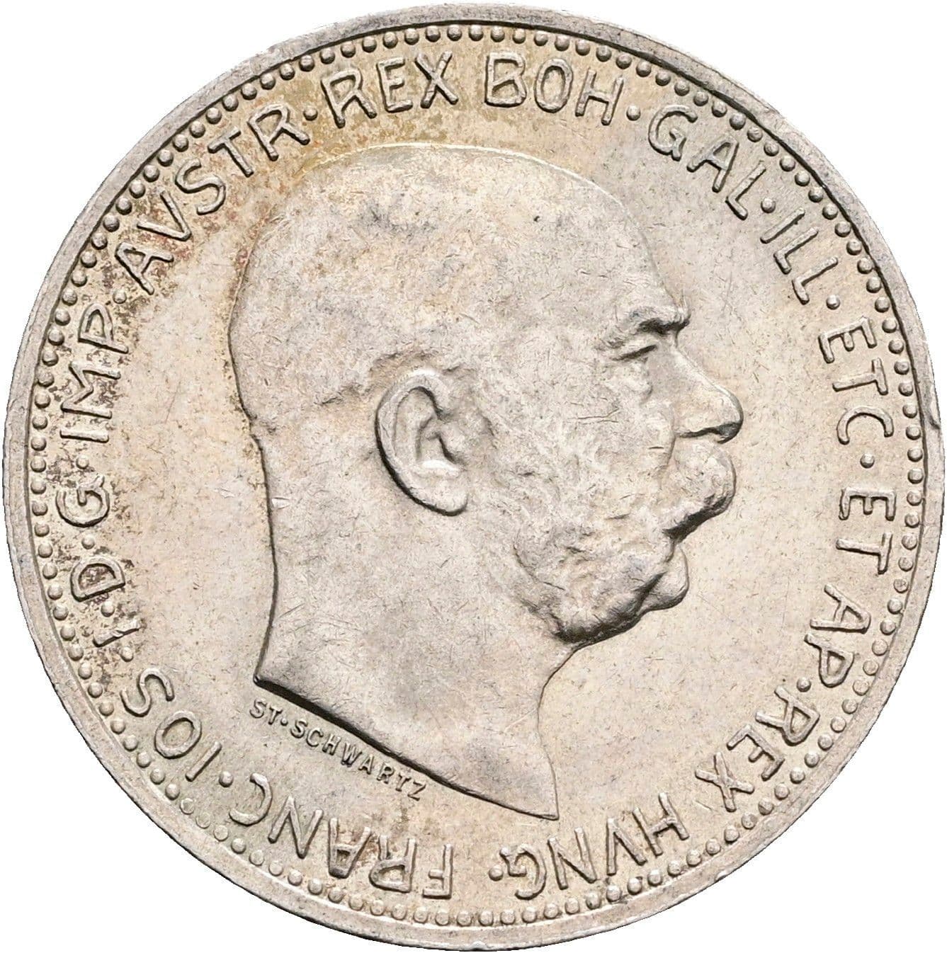 1 Krone Franz Joseph I. 1848-1916 1915 – Vorderseite