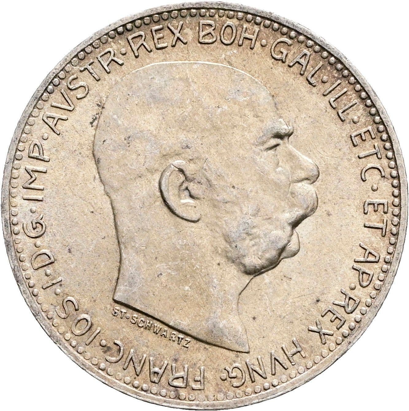 1 Krone Franz Joseph I. 1848-1916 1916 – Vorderseite