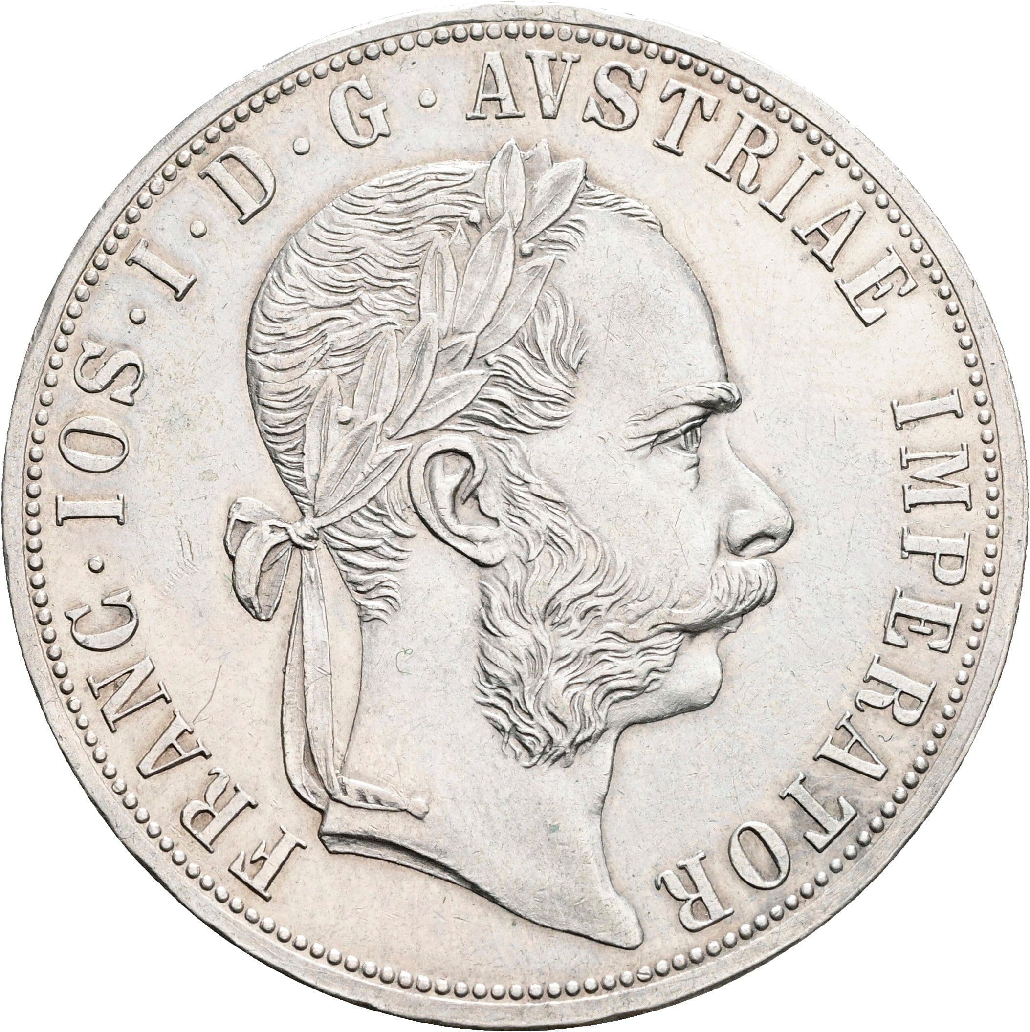 Doppelgulden Franz Joseph I. 1848-1916 1878 – Vorderseite