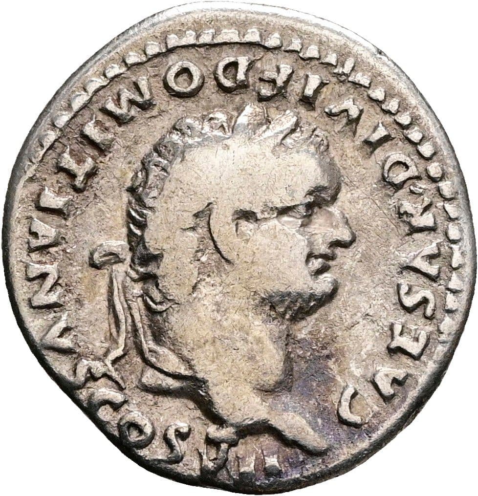 Denar Domitianus als Caesar 69-81 AC ohne Jahr – Vorderseite