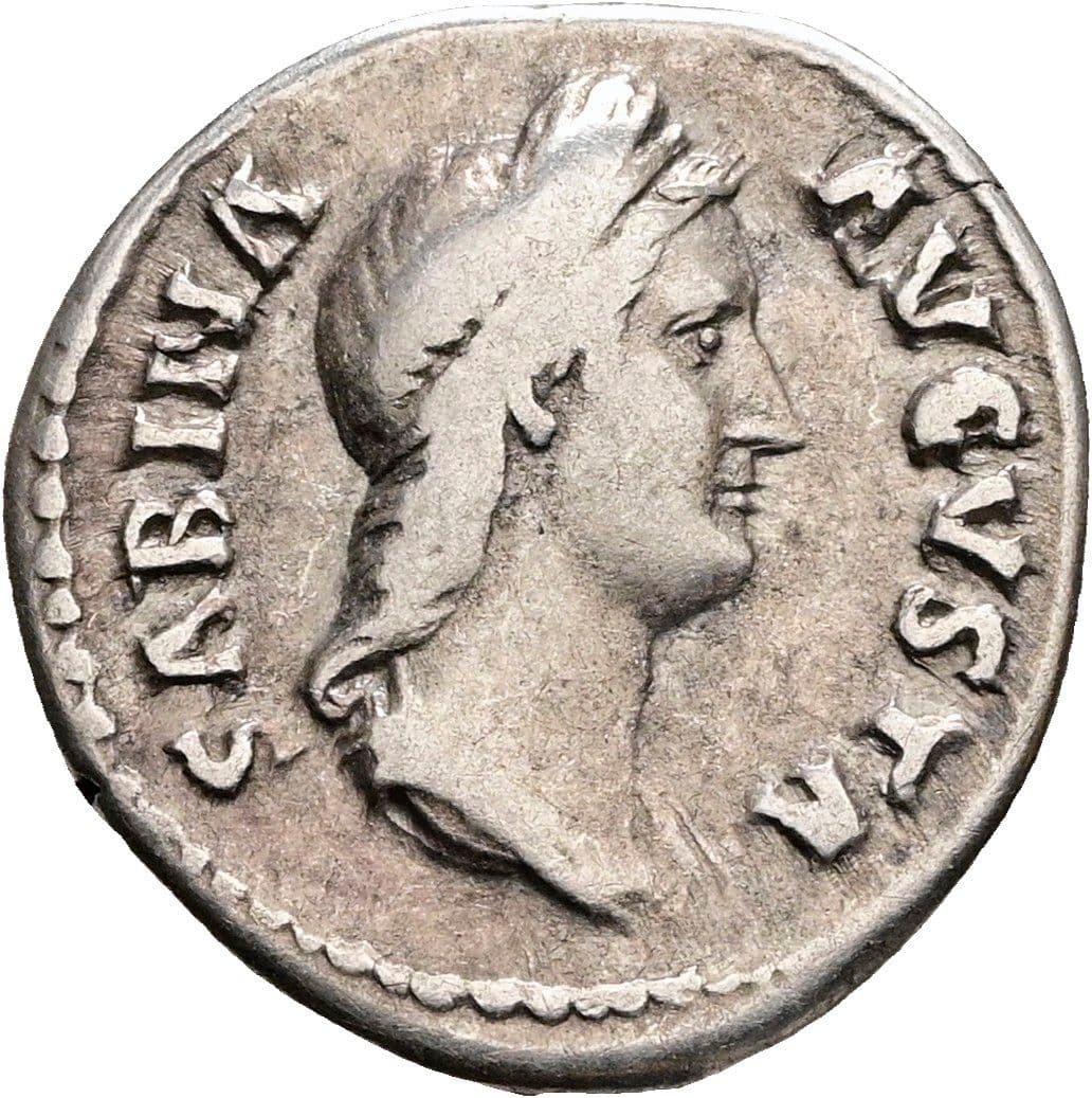 Denar Sabina +136 AC, Gattin des Hadrianus Rom ohne Jahr – Vorderseite