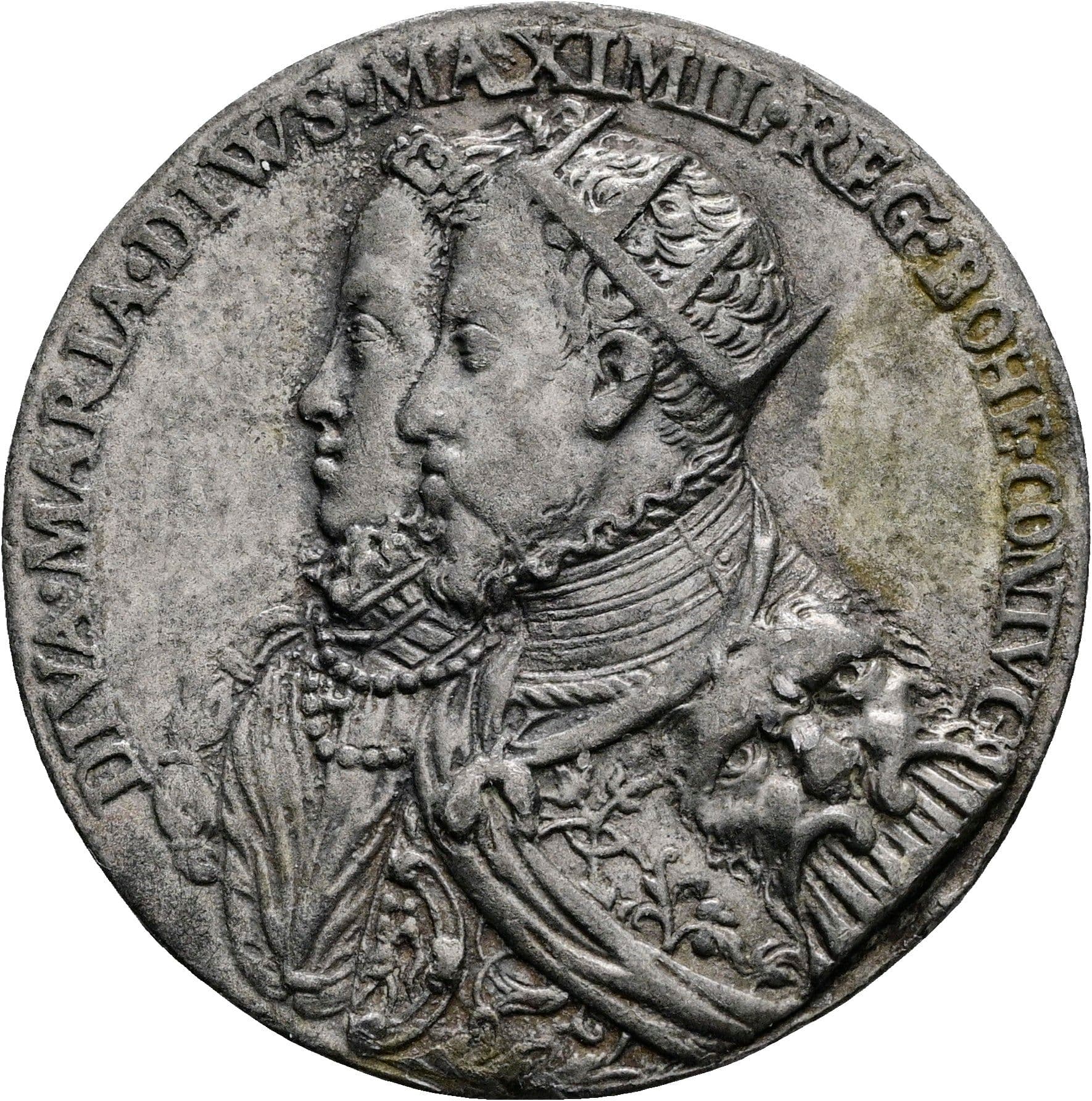 einseitige Bleigussmedaille Maximilian II. 1564-1576 ohne Jahr/ nicht zeitgenössisch – Vorderseite