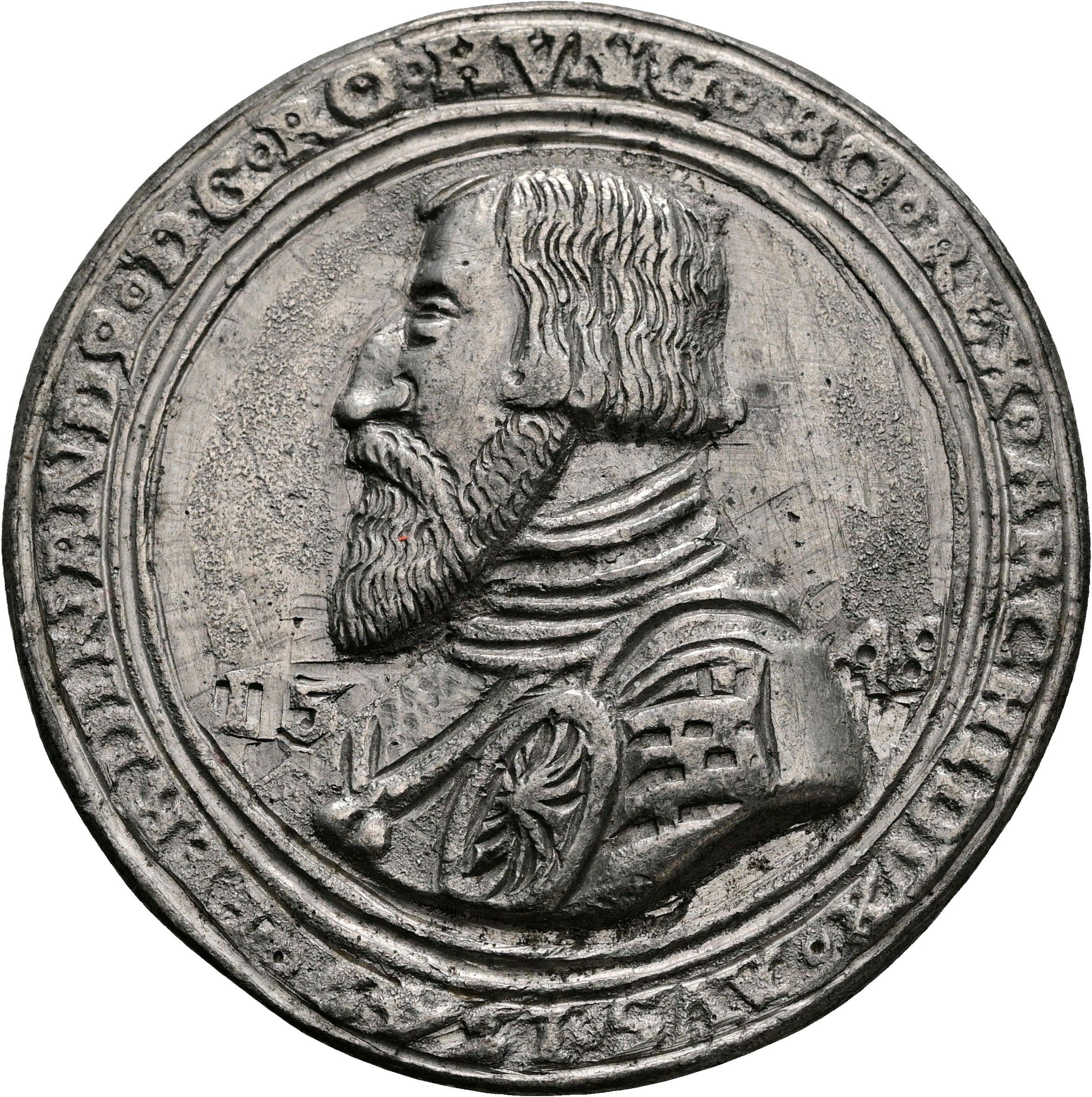 Bleimedaille einseitig Ferdinand I. 1521-1564 1548 – Vorderseite