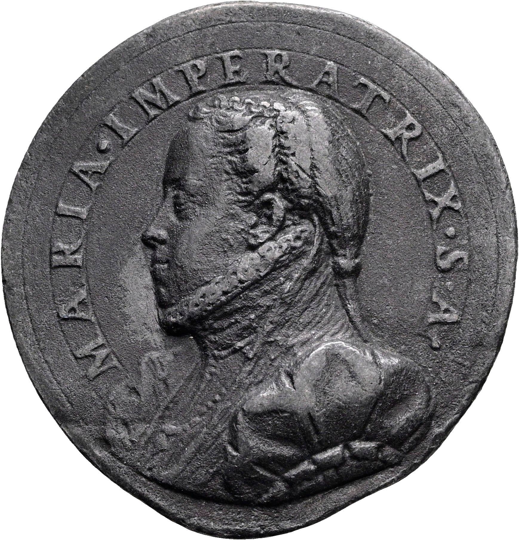 Bleigussmedaille auf Maria von Spanien Maximilian II. 1564-1576 ohne Jahr – Vorderseite
