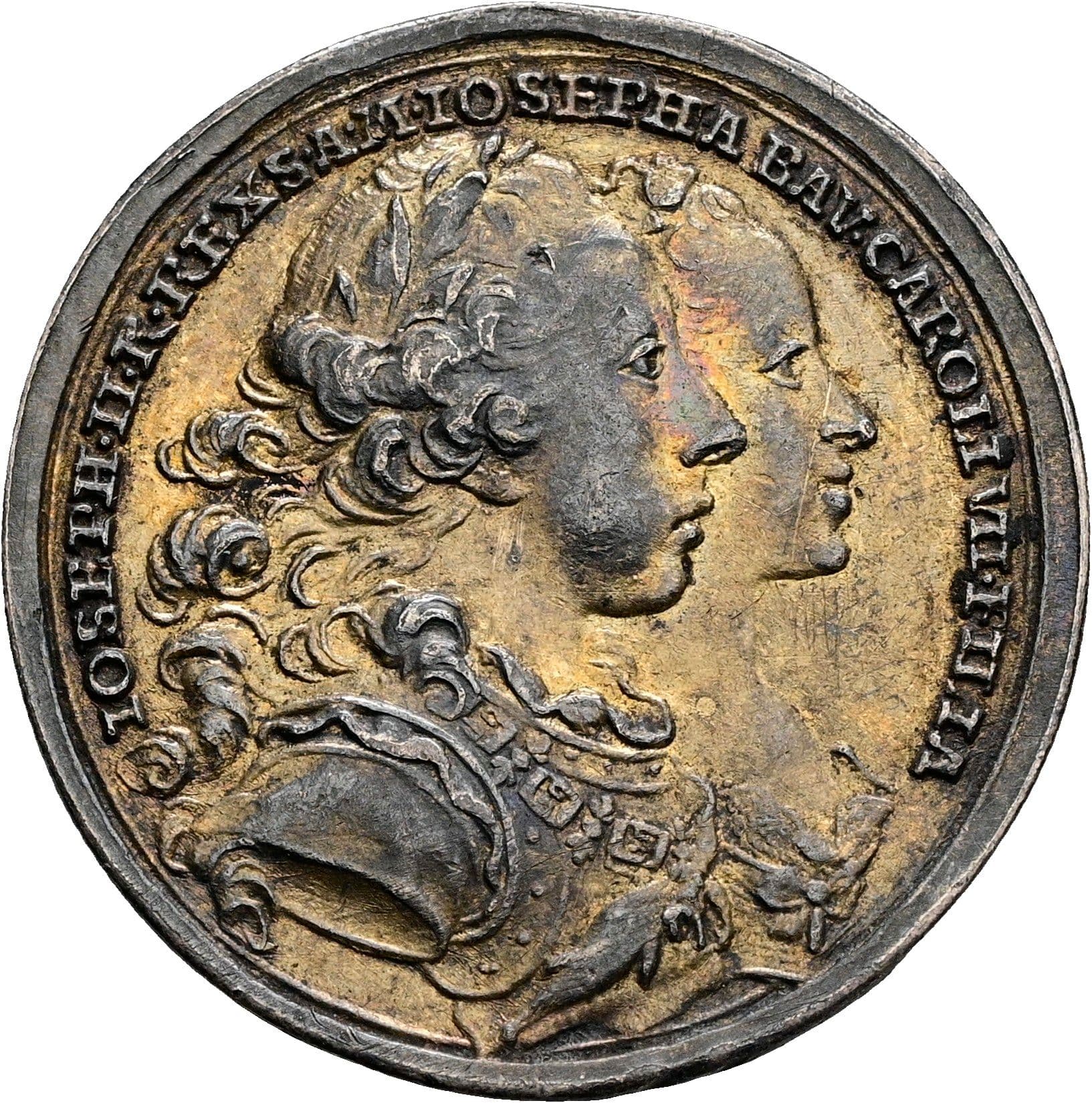 vergoldete Medaille Joseph II. 1765-1790 1765 – Vorderseite