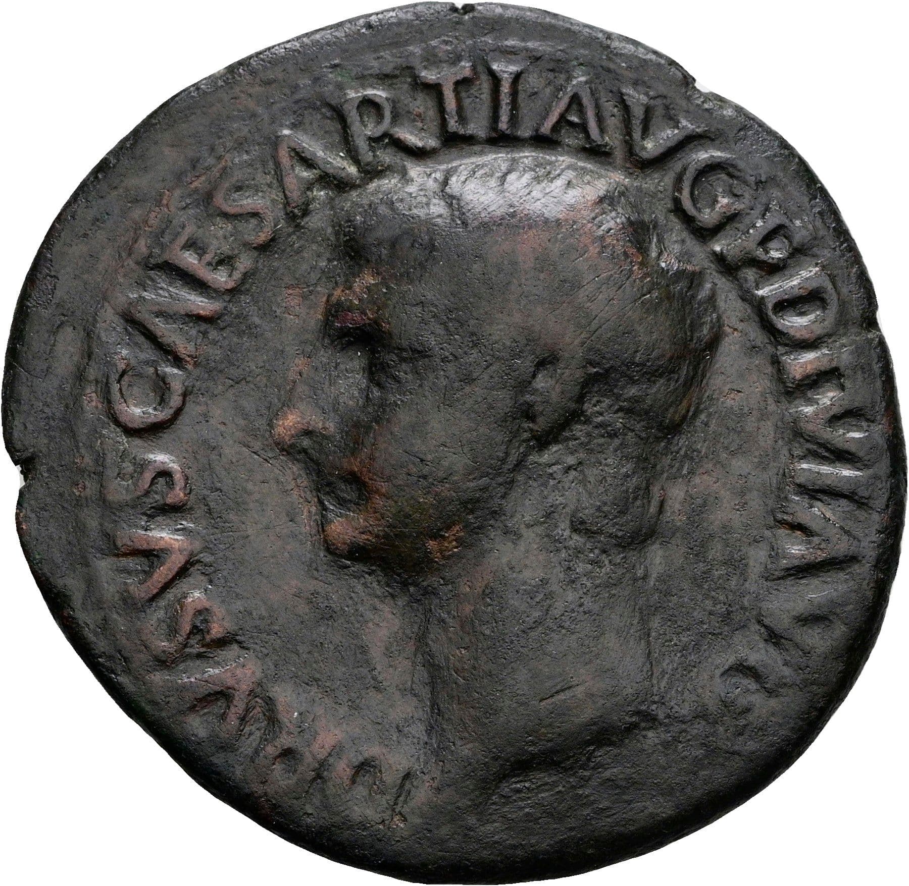 As unter Tiberius Drusus Minor Sohn des Tiberius +23 – Vorderseite