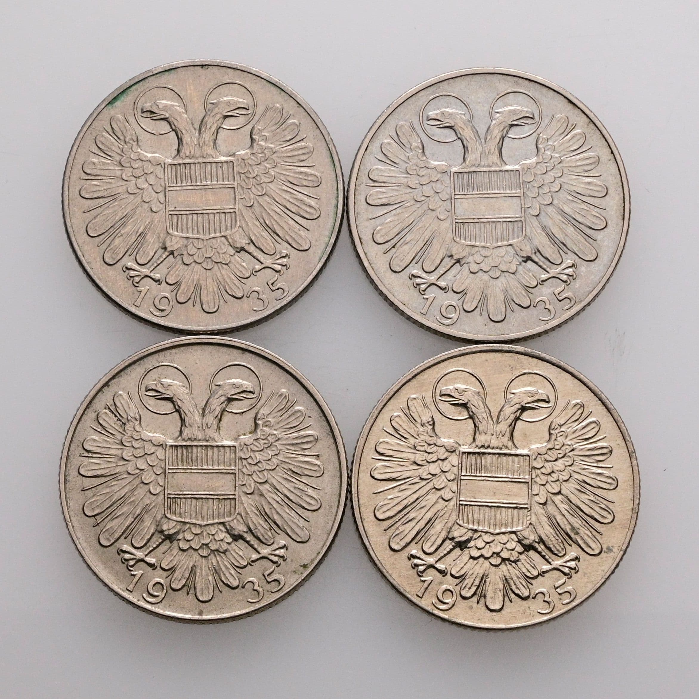 Lot 4 Stück 1 Schilling