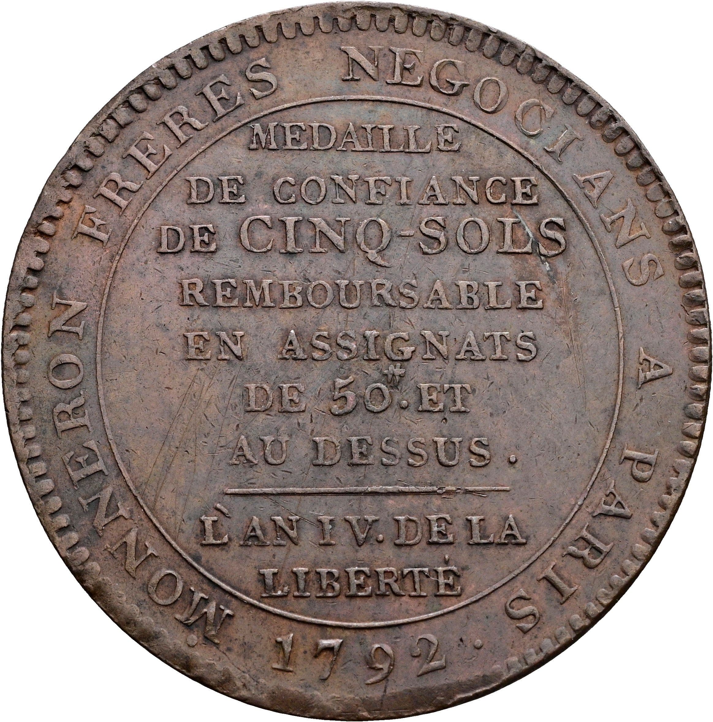 Monneron zu 5 Sols