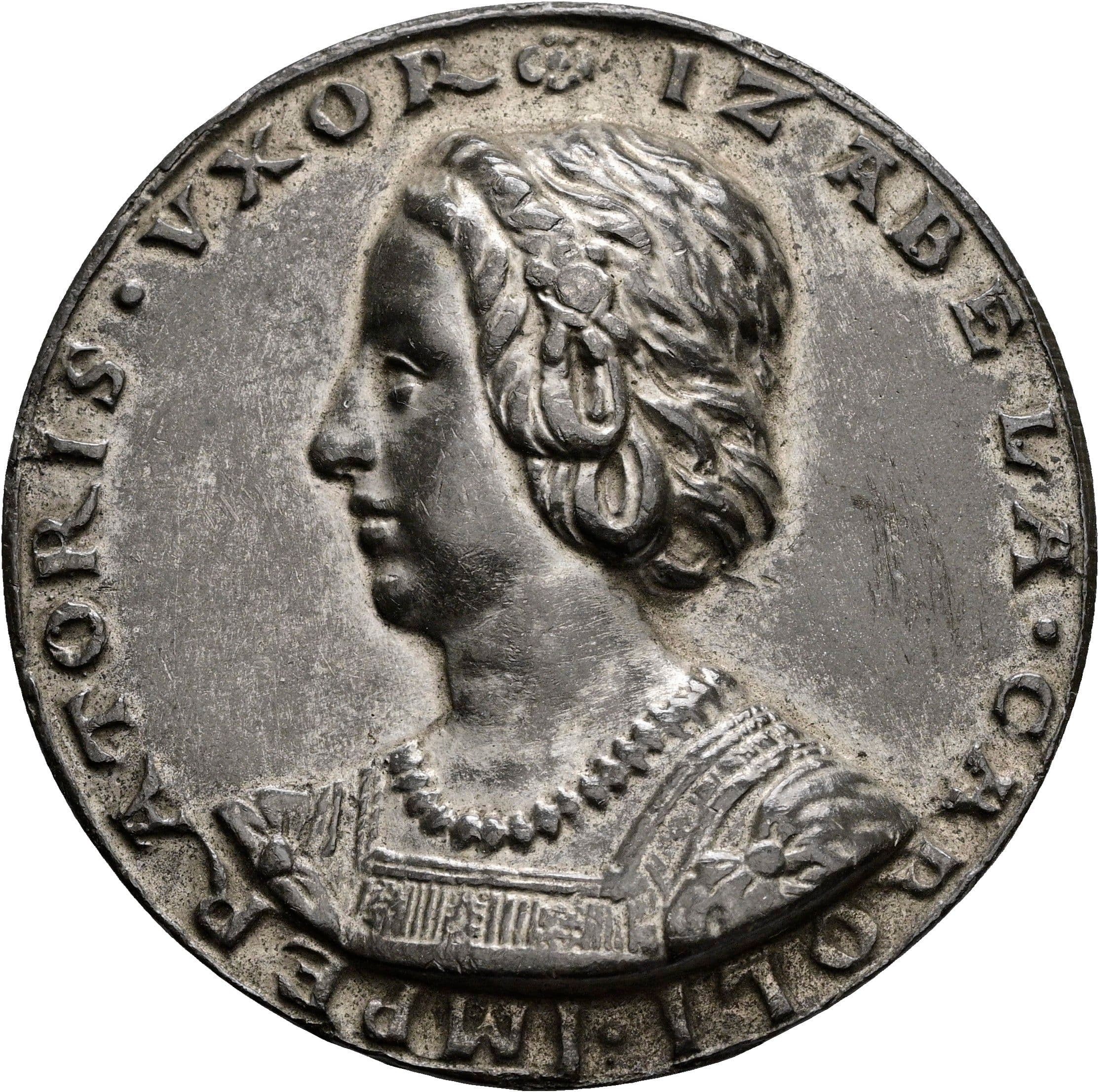 Bleimedaille Karl V. 1519-1558 ohne Jahr – Vorderseite
