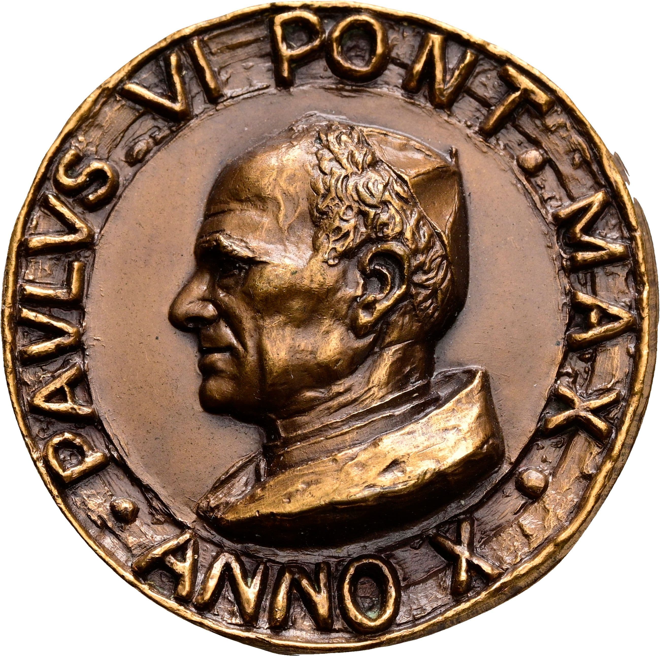 Bronzemedaille Papst Paul VI. 1963-1978 (1972) – Vorderseite