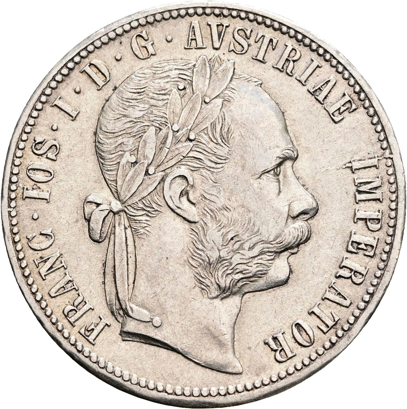1 Gulden Franz Joseph I. 1848-1916 Wien 1879 – Vorderseite