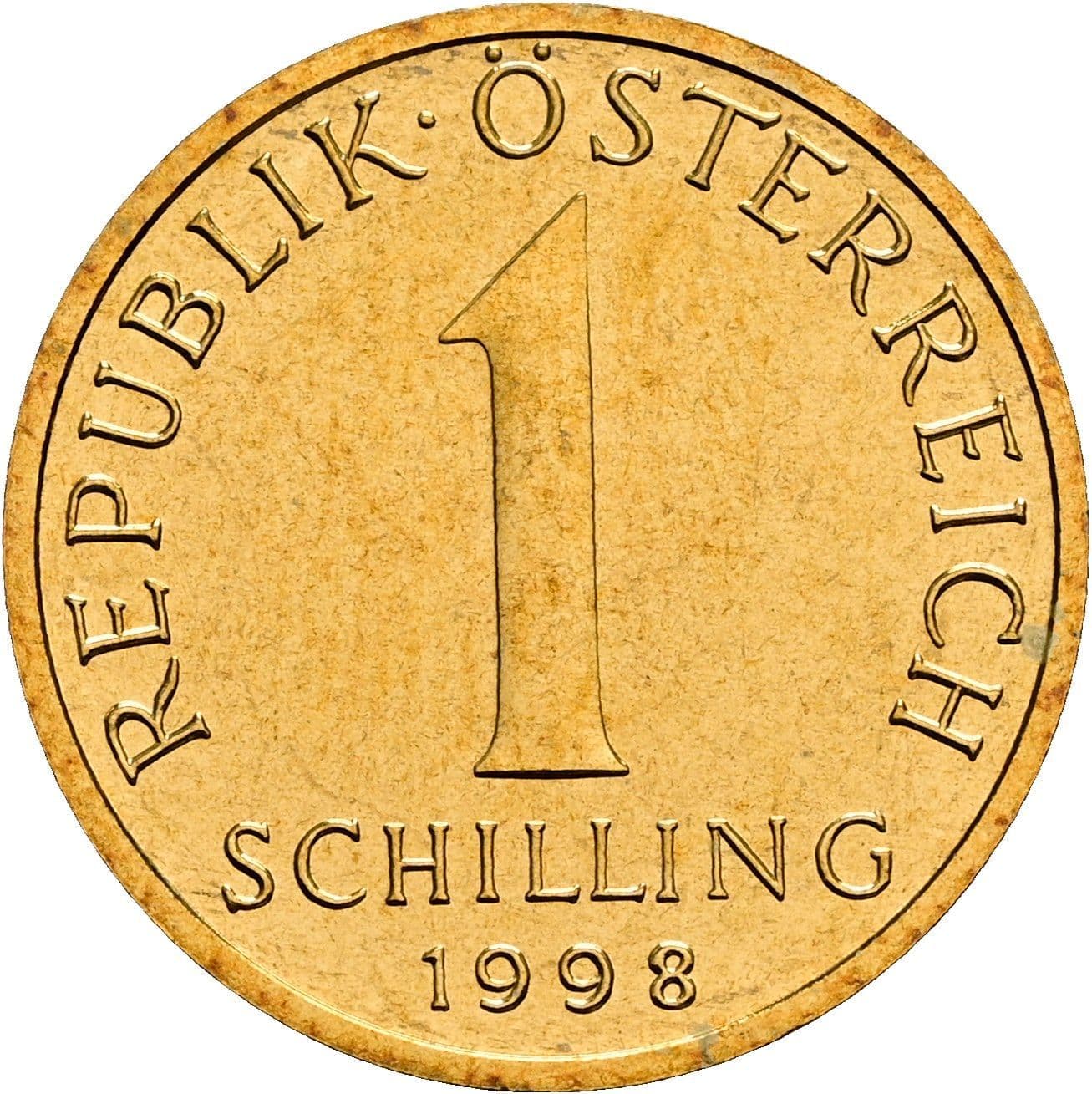 1 Schilling 1998 – Vorderseite