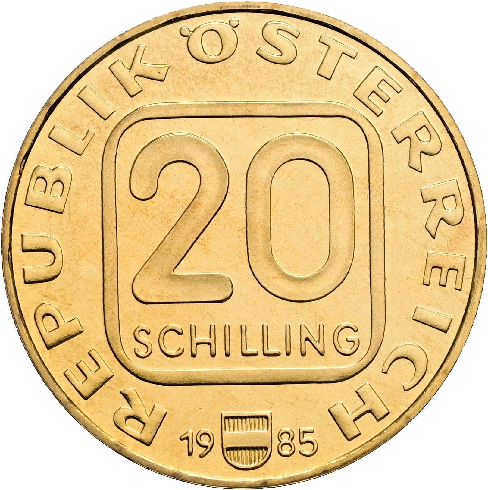 20 Schilling 1985 – Vorderseite