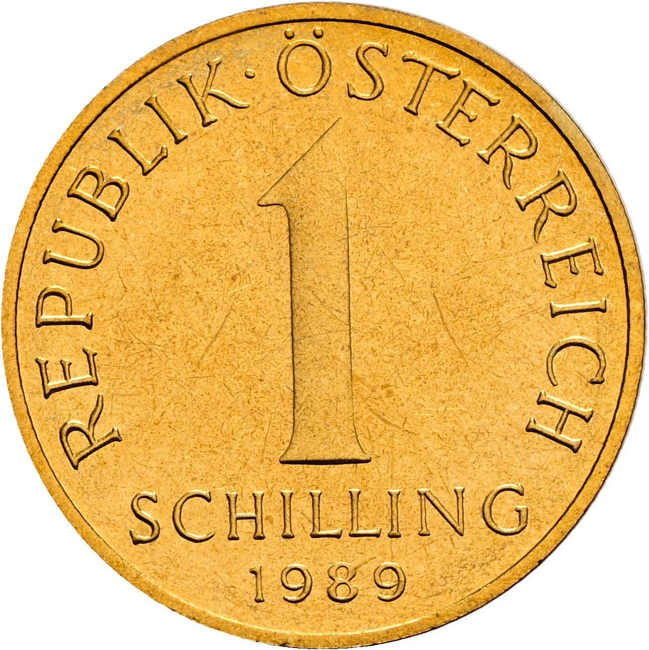 1 Schilling 1989 – Vorderseite