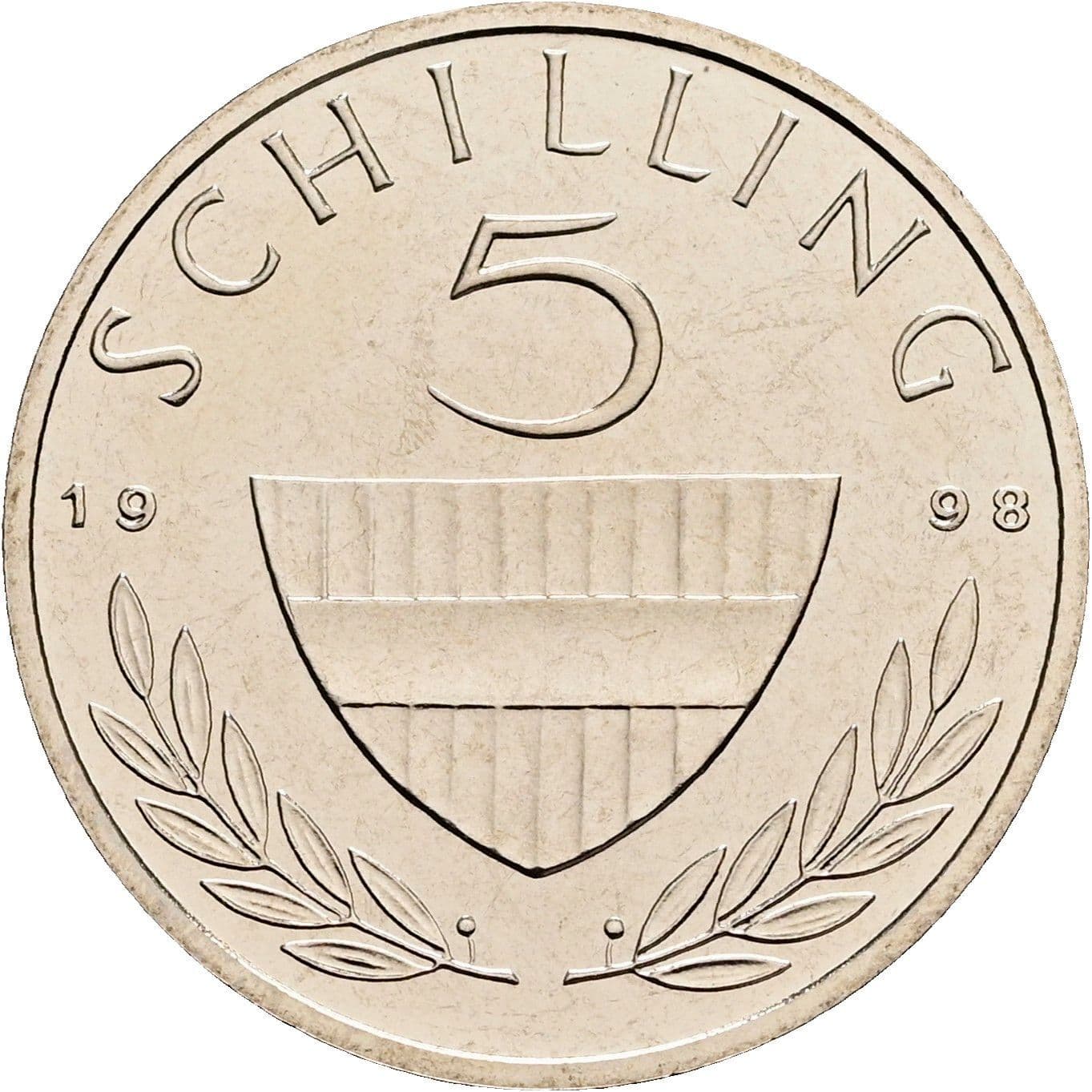 5 Schilling 1998 – Vorderseite