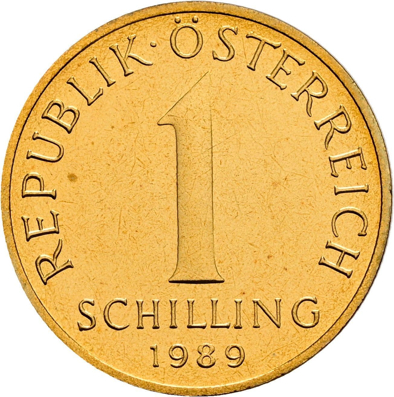 1 Schilling 1989 – Vorderseite