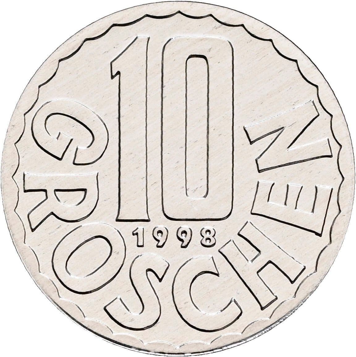 10 Groschen 1998 – Vorderseite