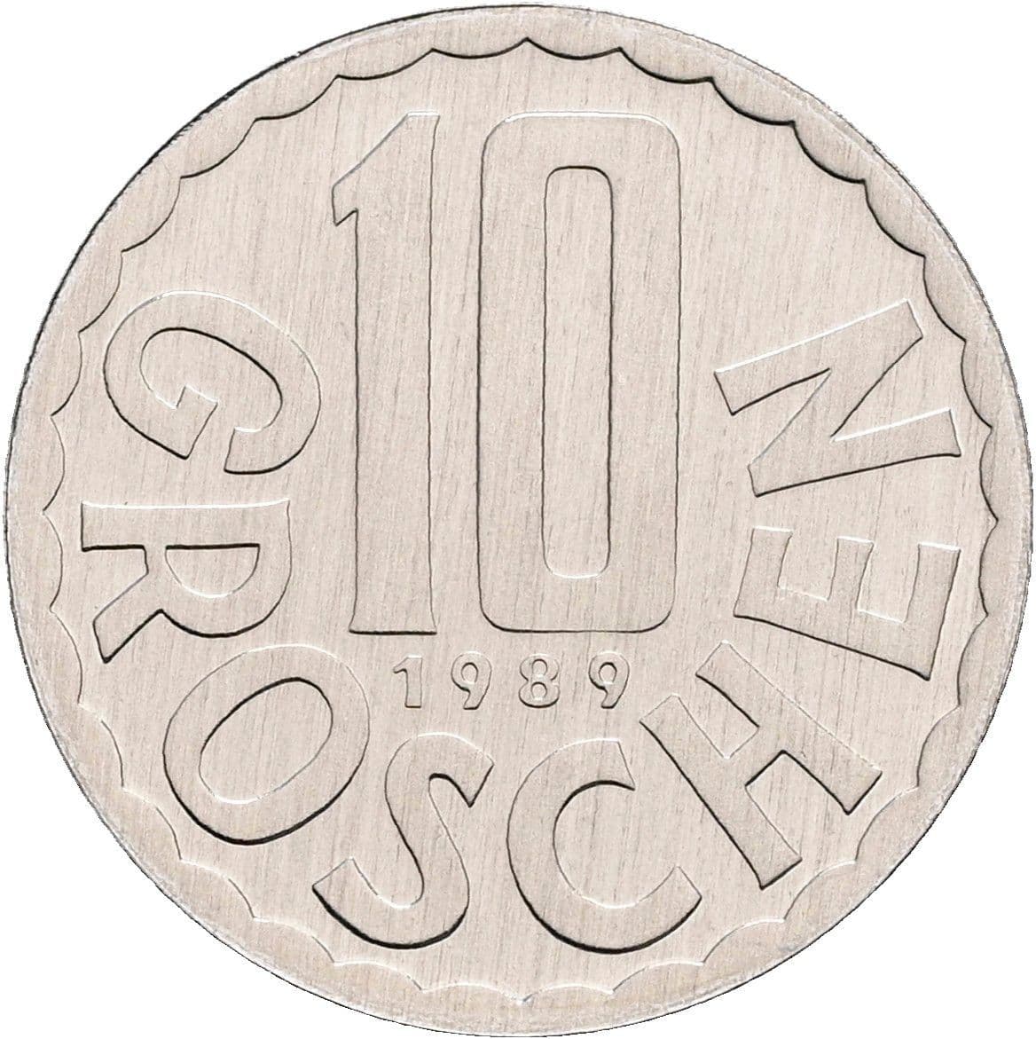 10 Groschen 1989 – Vorderseite