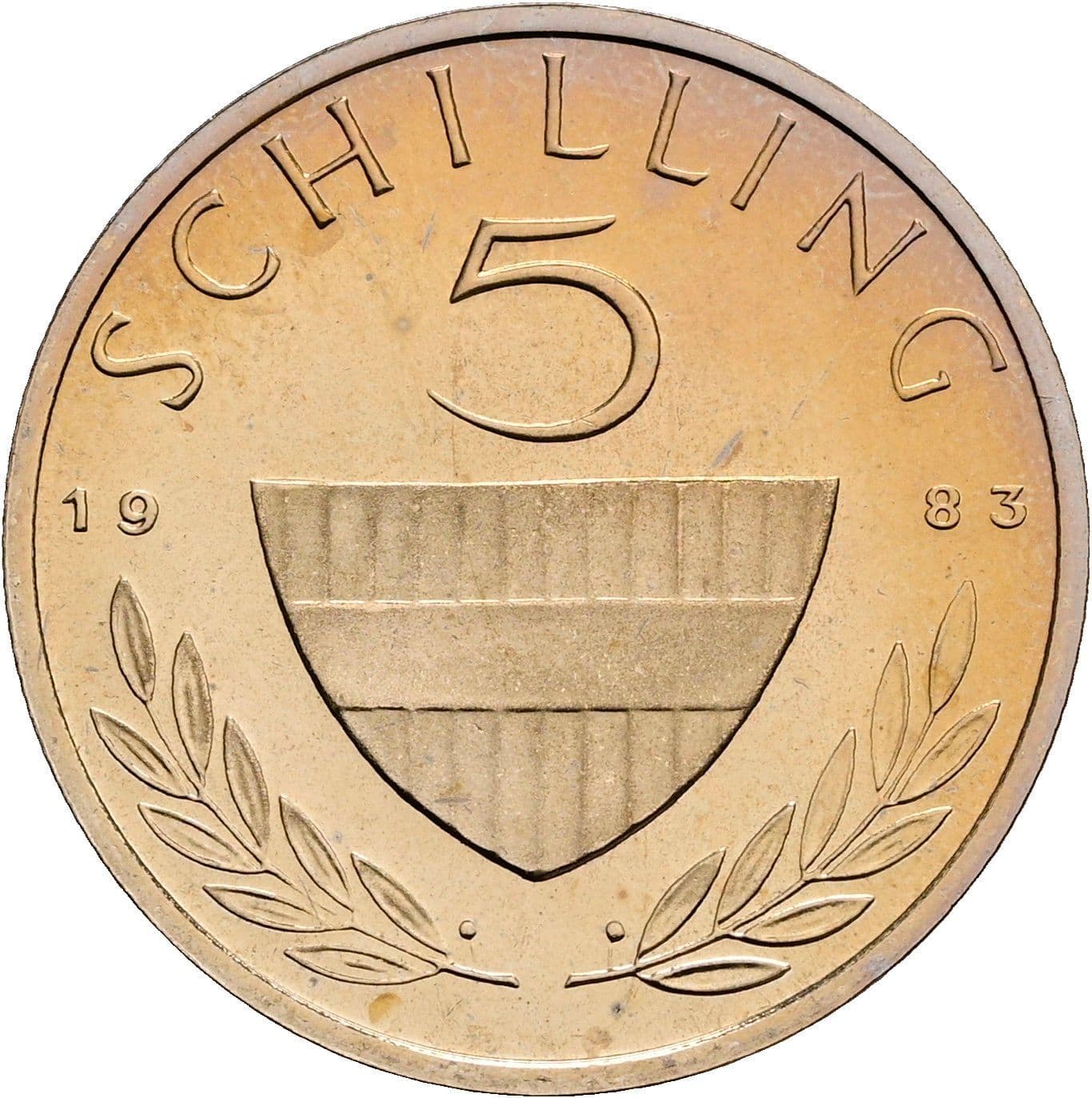 5 Schilling 1983 – Vorderseite