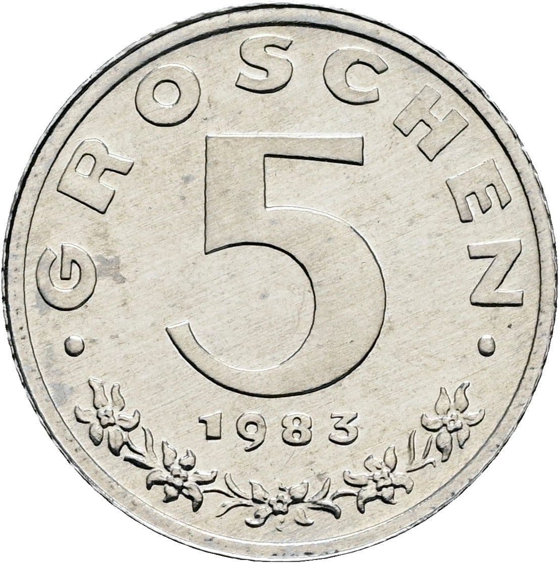 5 Groschen 1983 – Vorderseite