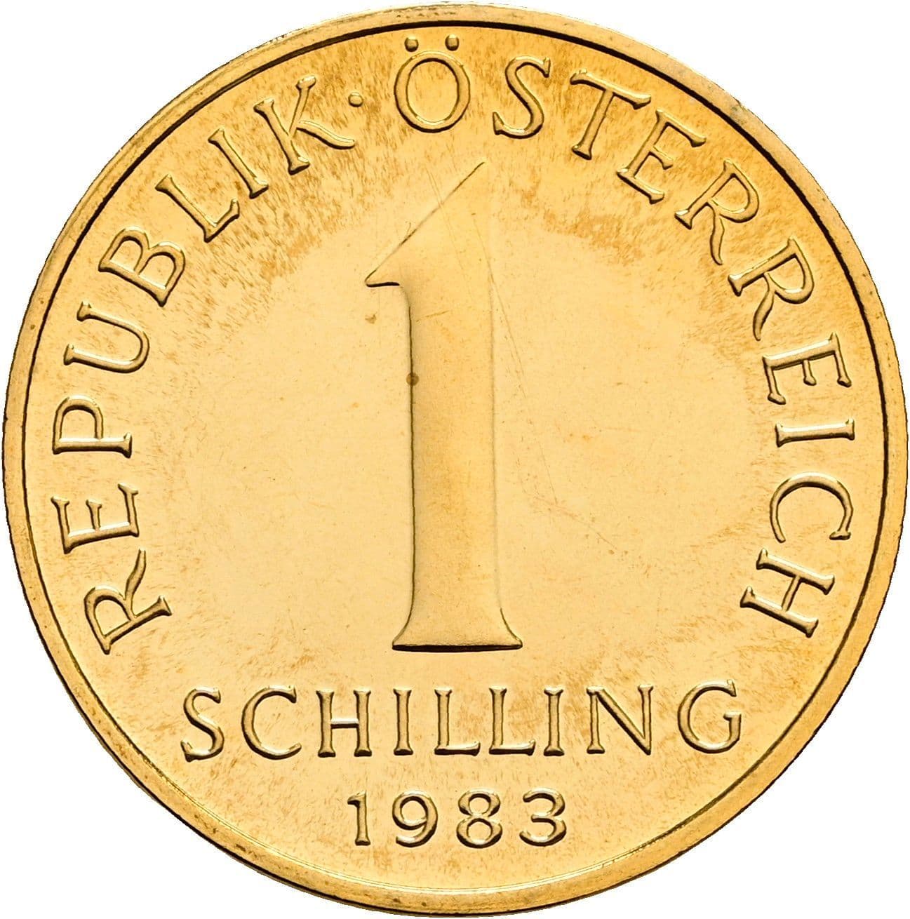 1 Schilling 1983 – Vorderseite