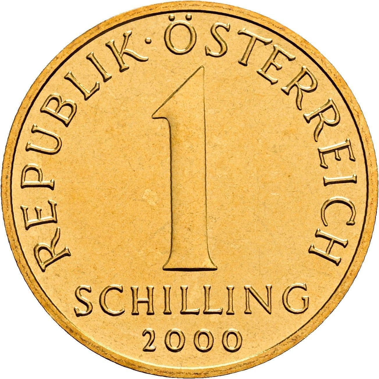 1 Schilling 2000 – Vorderseite
