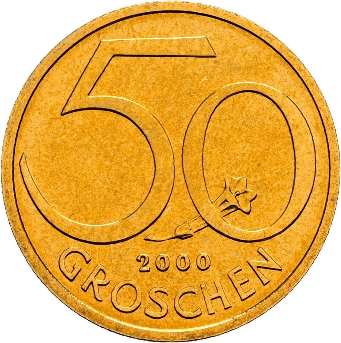 50 Groschen 2000 – Vorderseite