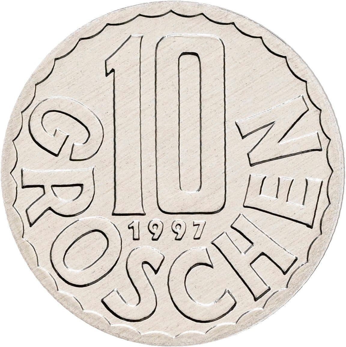 10 Groschen 1997 – Vorderseite