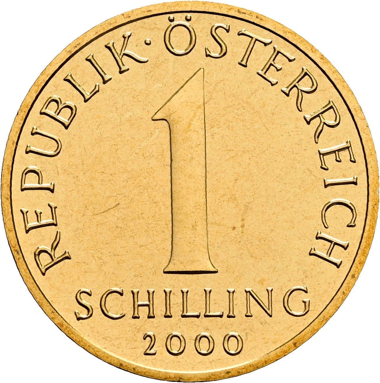 1 Schilling 2000 – Vorderseite