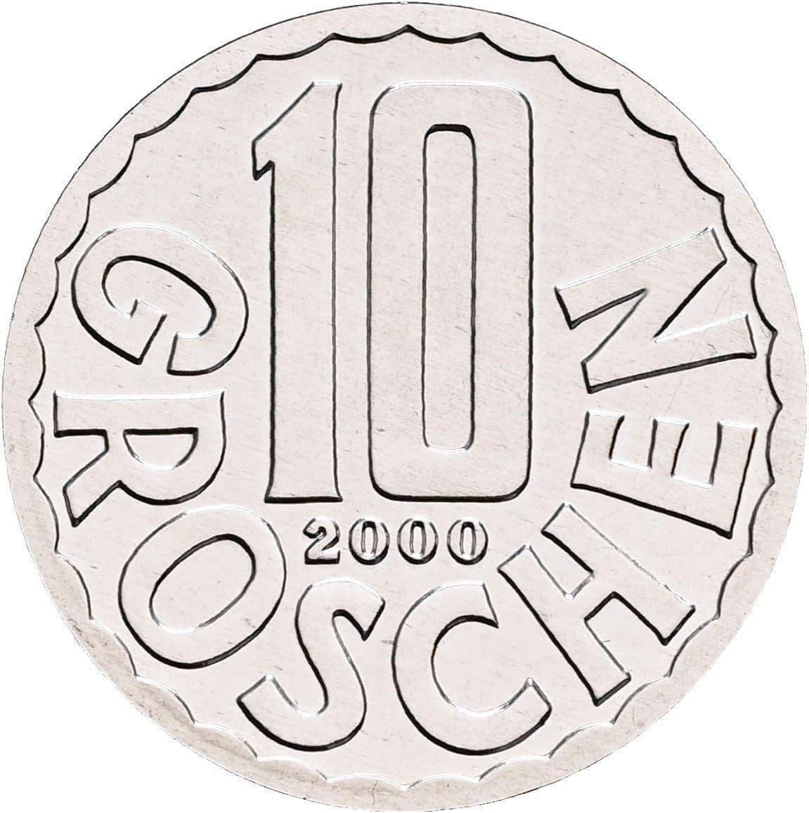 10 Groschen 2000 – Vorderseite