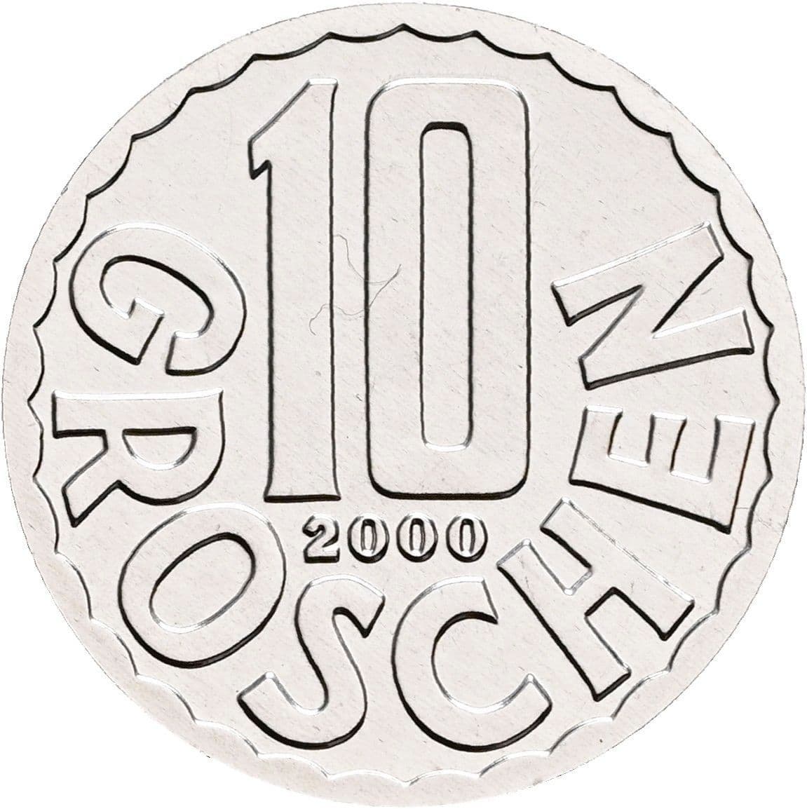 10 Groschen 2000 – Vorderseite