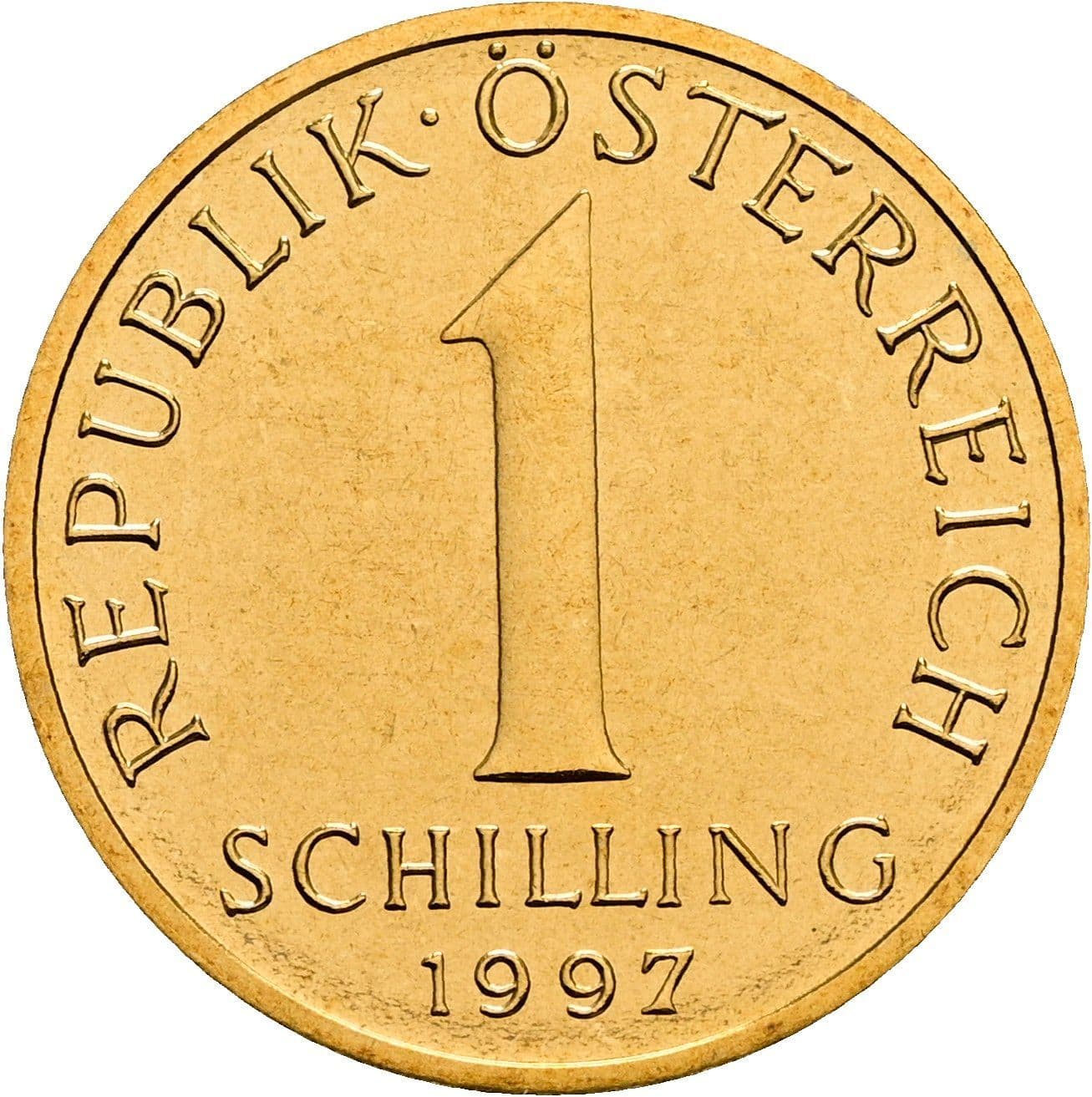 1 Schilling 1997 – Vorderseite