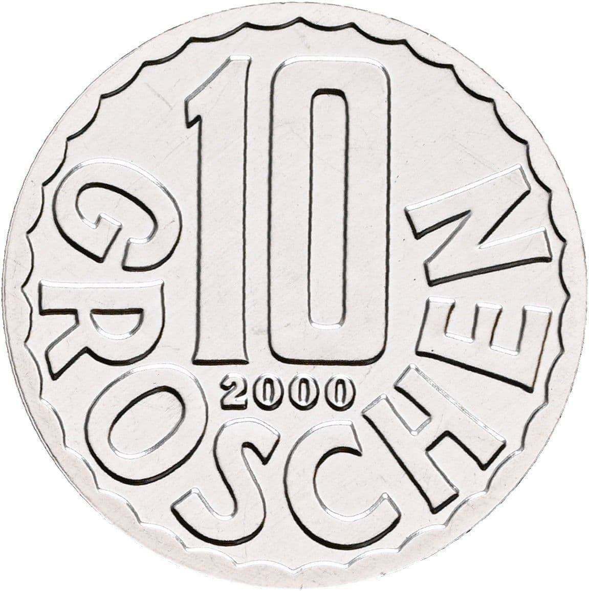 10 Groschen 2000 – Vorderseite