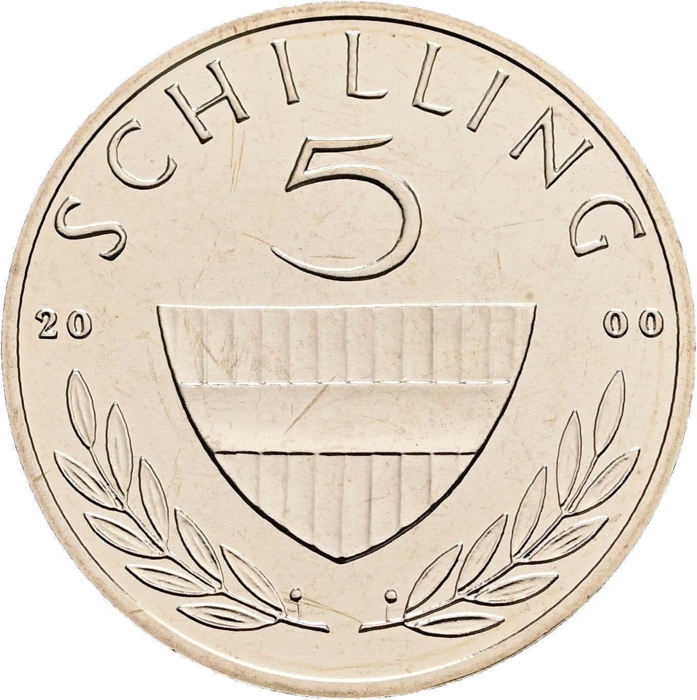 5 Schilling 2000 – Vorderseite