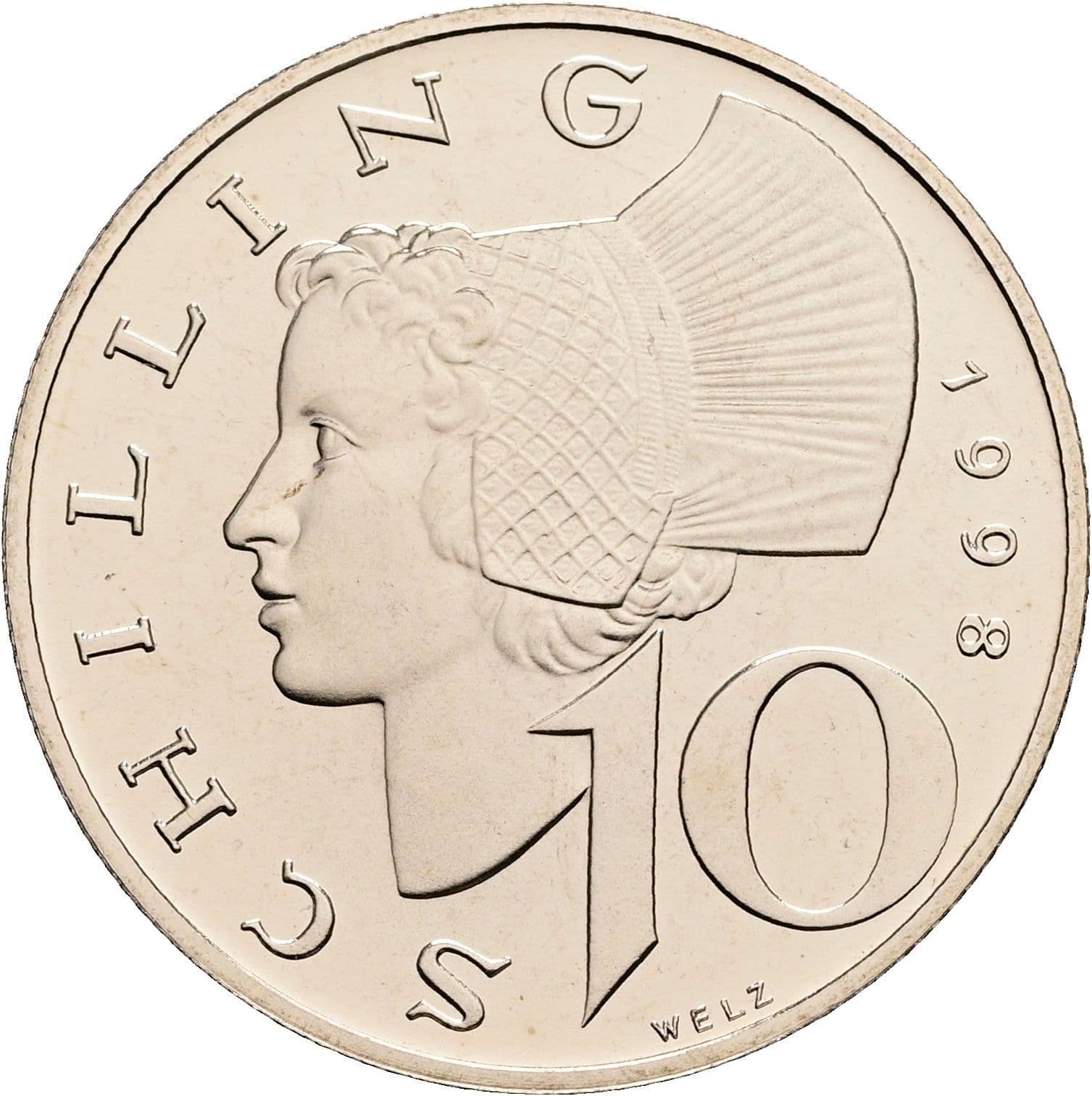 10 Schilling 1998 – Vorderseite