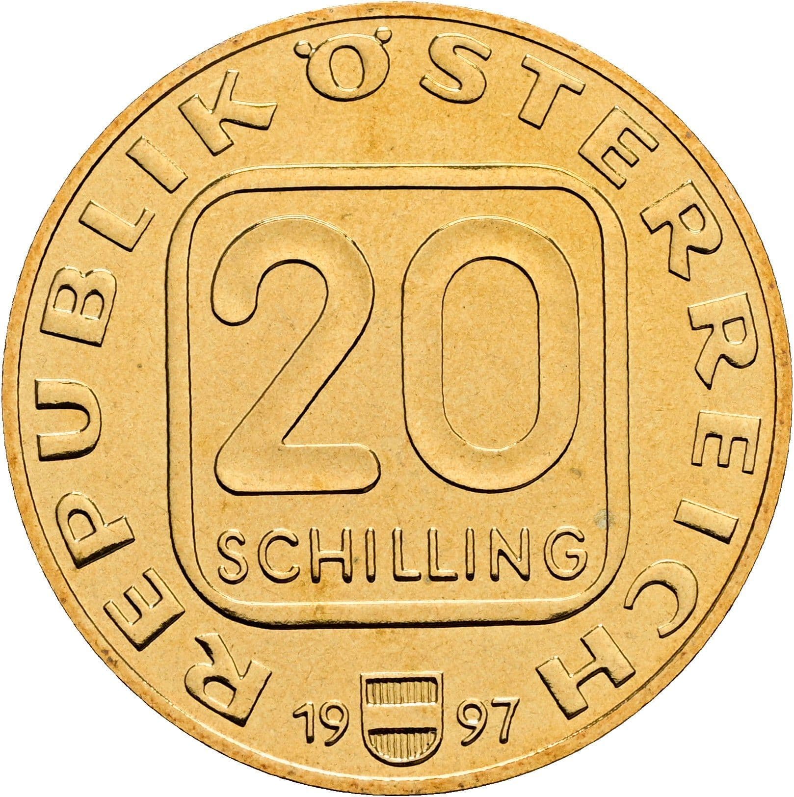 20 Schilling 1997 – Vorderseite