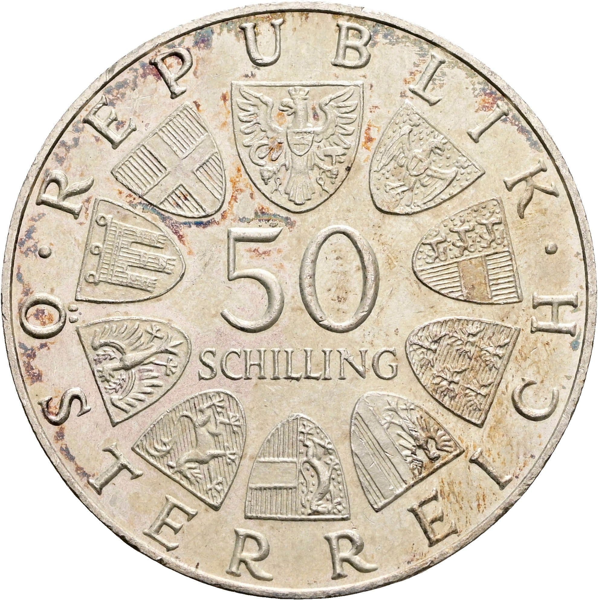 50 Schilling 1970 – Vorderseite