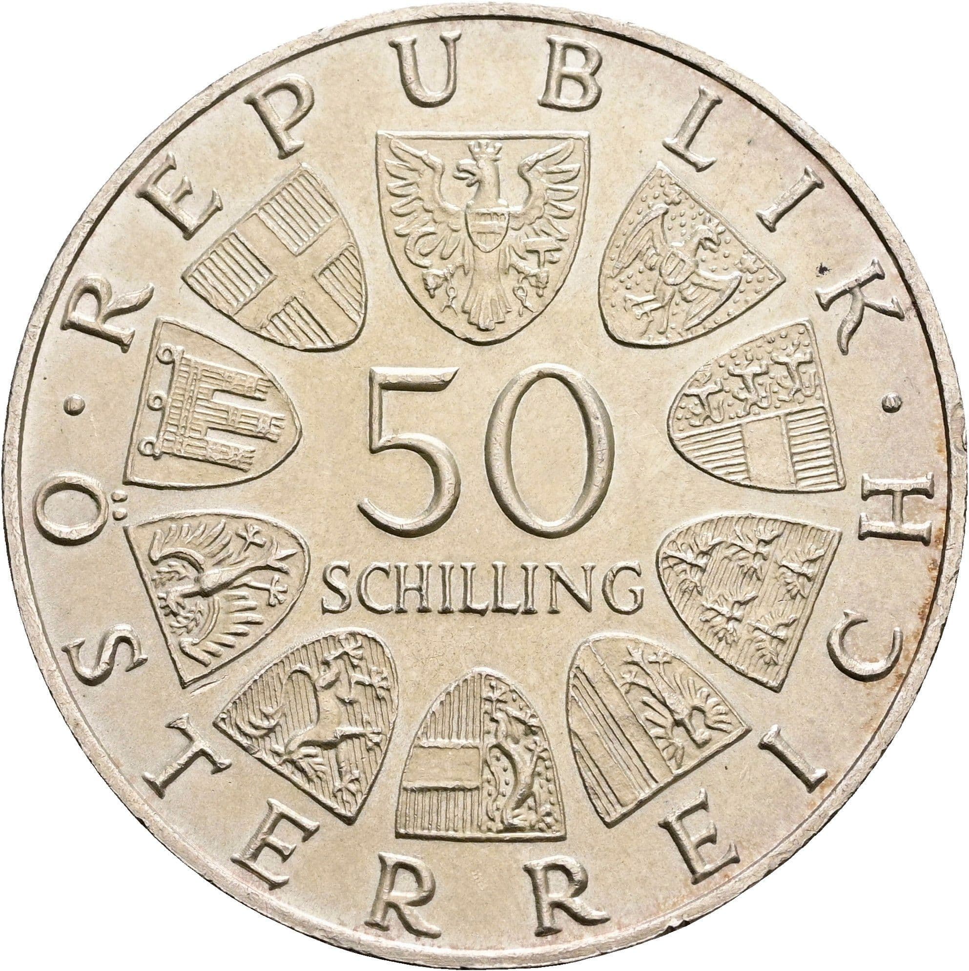 50 Schilling 1970 – Vorderseite
