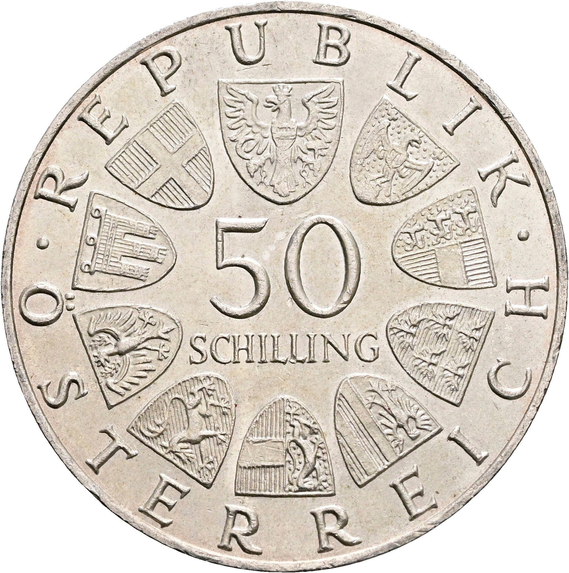 50 Schilling 1971 – Vorderseite