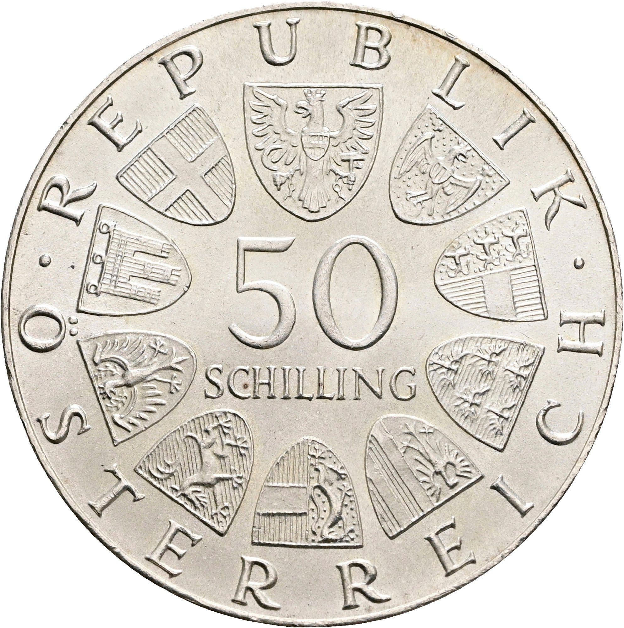 50 Schilling 1973 – Vorderseite