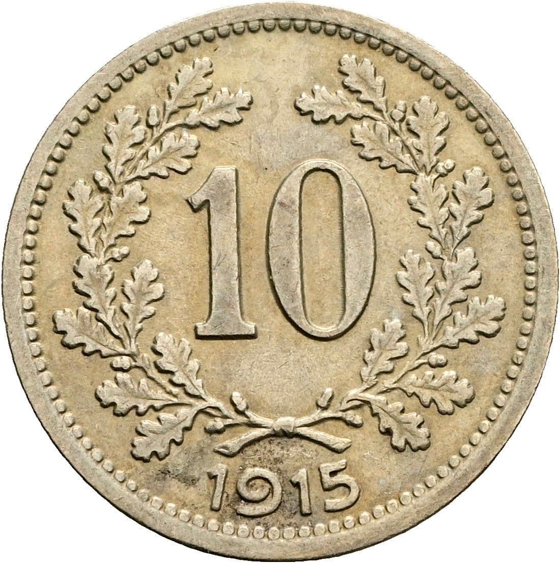 10 Heller Franz Joseph I. 1848-1916 1915 – Vorderseite