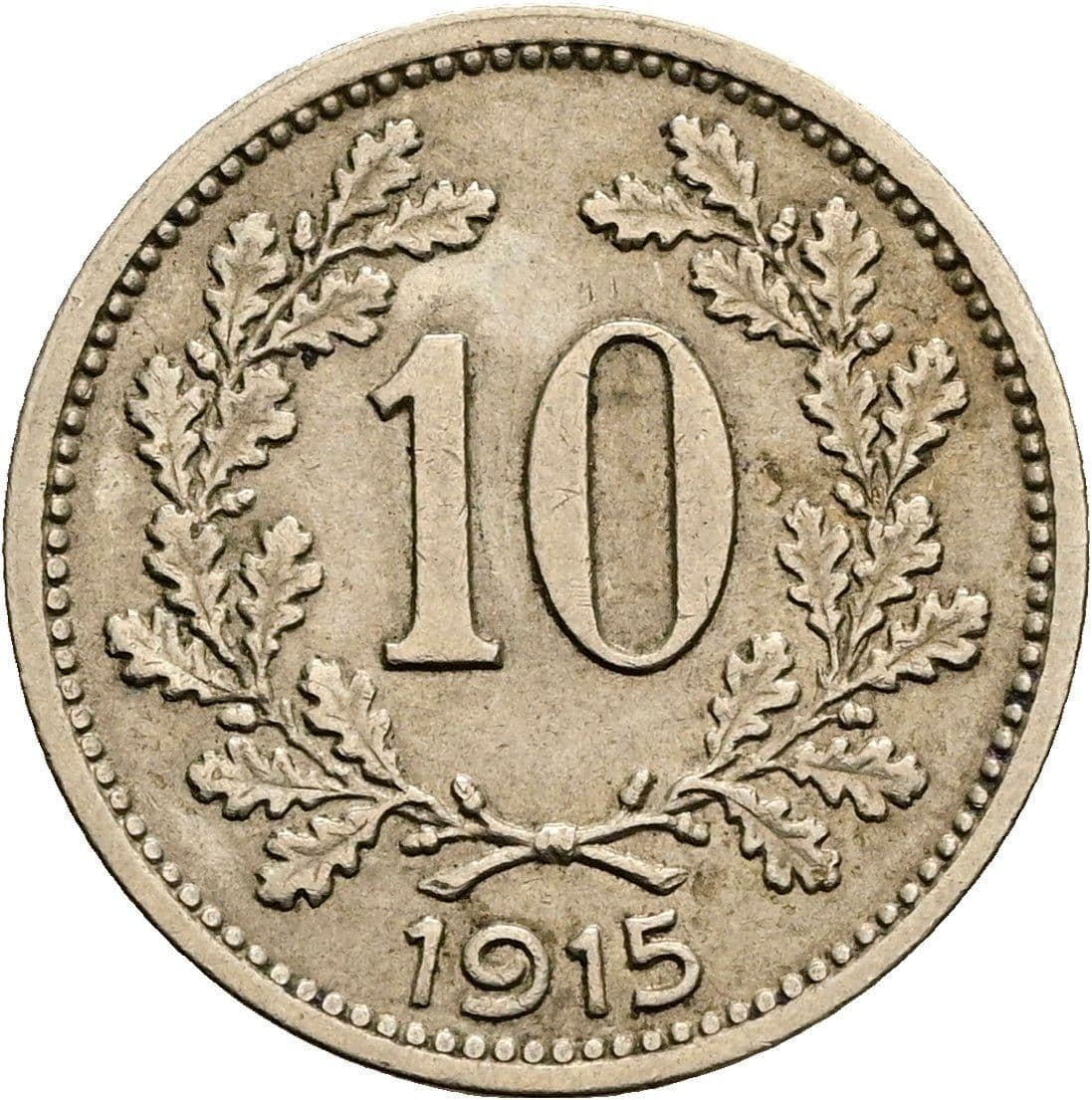 10 Heller Franz Joseph I. 1848-1916 1915 – Vorderseite
