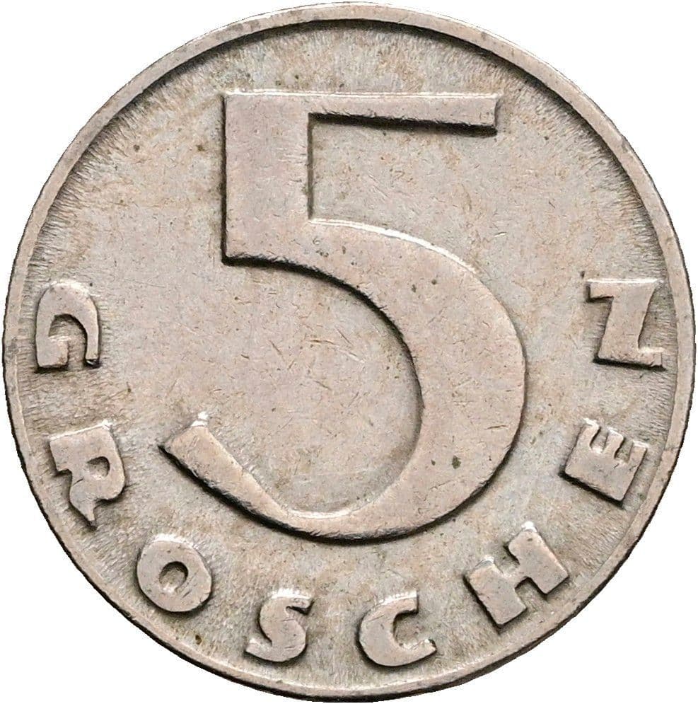 5 Groschen 1931 – Vorderseite