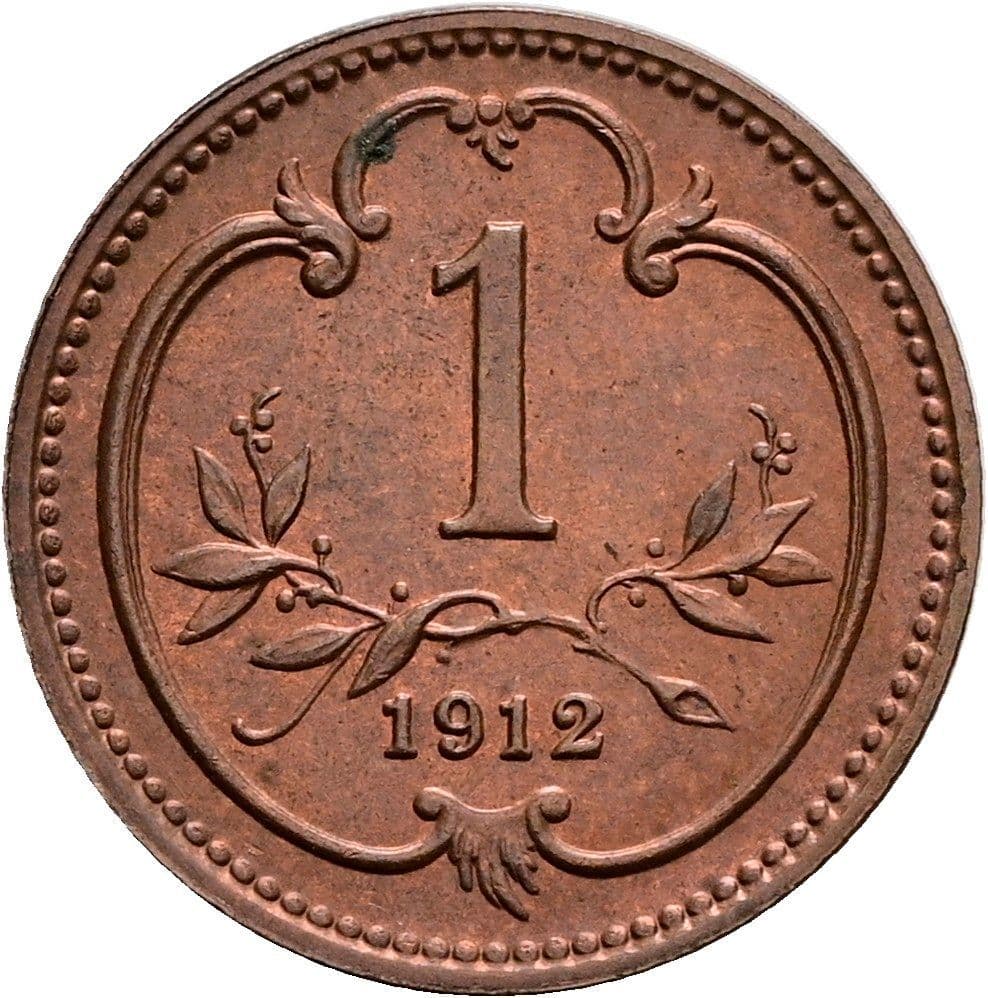 1 Heller Franz Joseph I. 1848-1916 1912 – Vorderseite