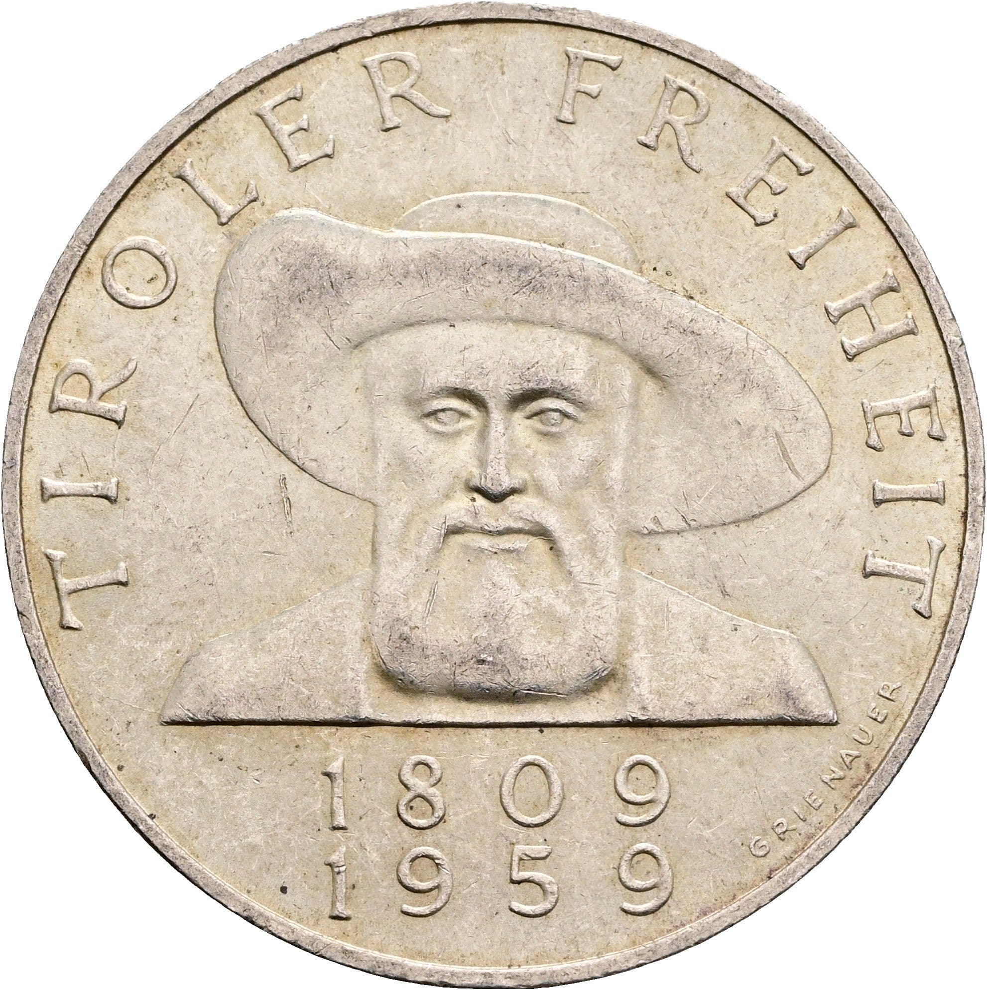50 Schilling 1959 – Vorderseite