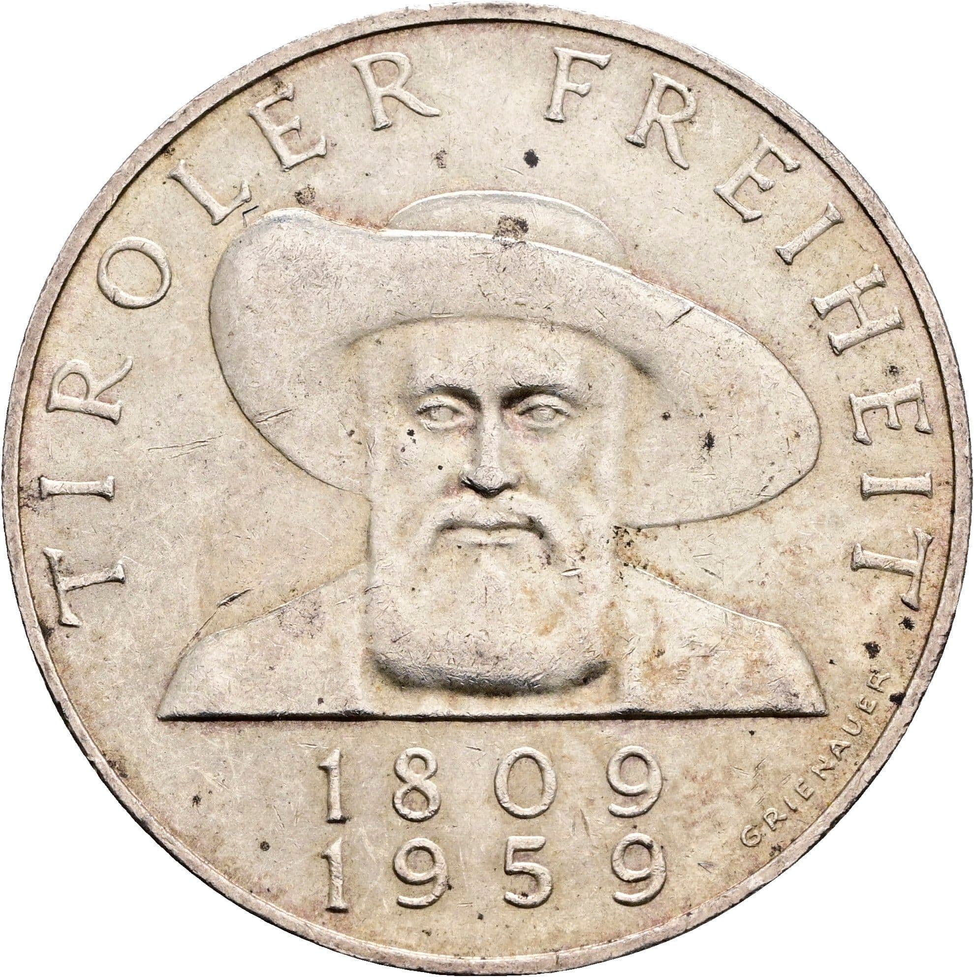 50 Schilling 1959 – Vorderseite